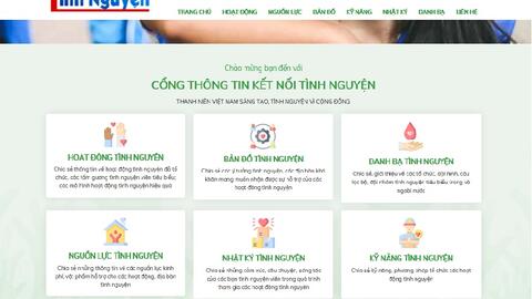 Trung ương Đoàn ra mắt Cổng thông tin kết nối tình nguyện