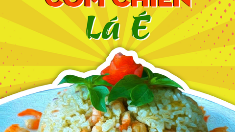 Cơm chiên lá é