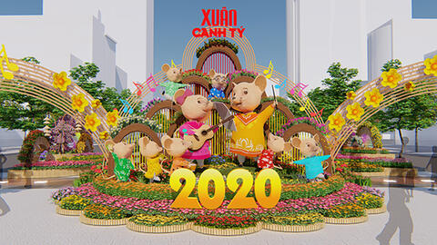 Đường hoa Nguyễn Huệ 2020: Bản sắc và hiện đại