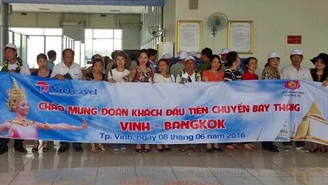 Nghệ An triển khai mở đường bay thẳng Vinh - Băng Cốc