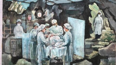 Quá khứ hào hùng trong triển lãm mỹ thuật “Còn mãi với thời gian”