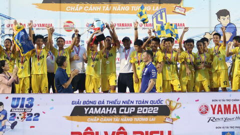 U13 Sông Lam Nghệ An vô địch giải Thiếu niên U13 toàn quốc 2022