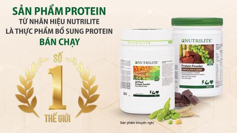 Dòng sản phẩm Nutrilite Protein đạt danh hiệu bán chạy số 1 thế giới