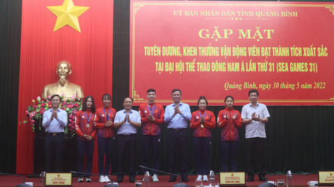 Quảng Bình vinh danh các VĐV đạt thành tích xuất sắc tại SEA Games 31