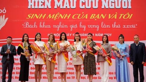 Hoa hậu, cầu thủ tham gia hiến máu tính nguyện