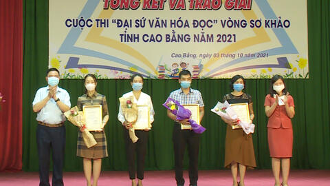 Trao giải cuộc thi Đại sứ văn hóa đọc Cao Bằng năm 2021