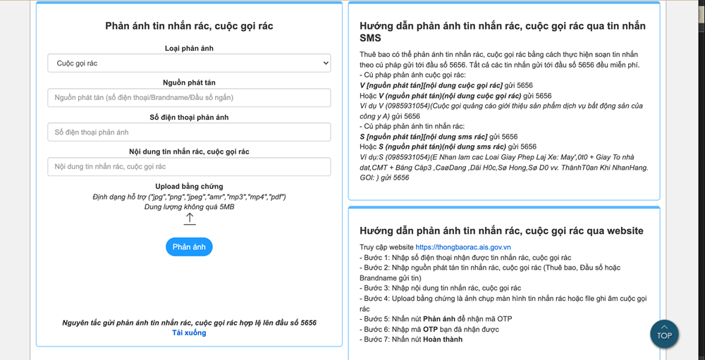 Ra mat Cong thong tin dien tu ve phong, chong 'rac vien thong' hinh anh 2
