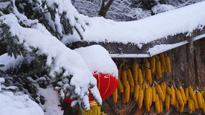 Cảnh đẹp như mơ ở thị trấn tuyết phủ dày - 6