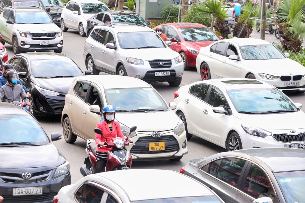 Hinh anh giao thong Ha Noi tac nghen trong ngay giap Tet hinh anh 4