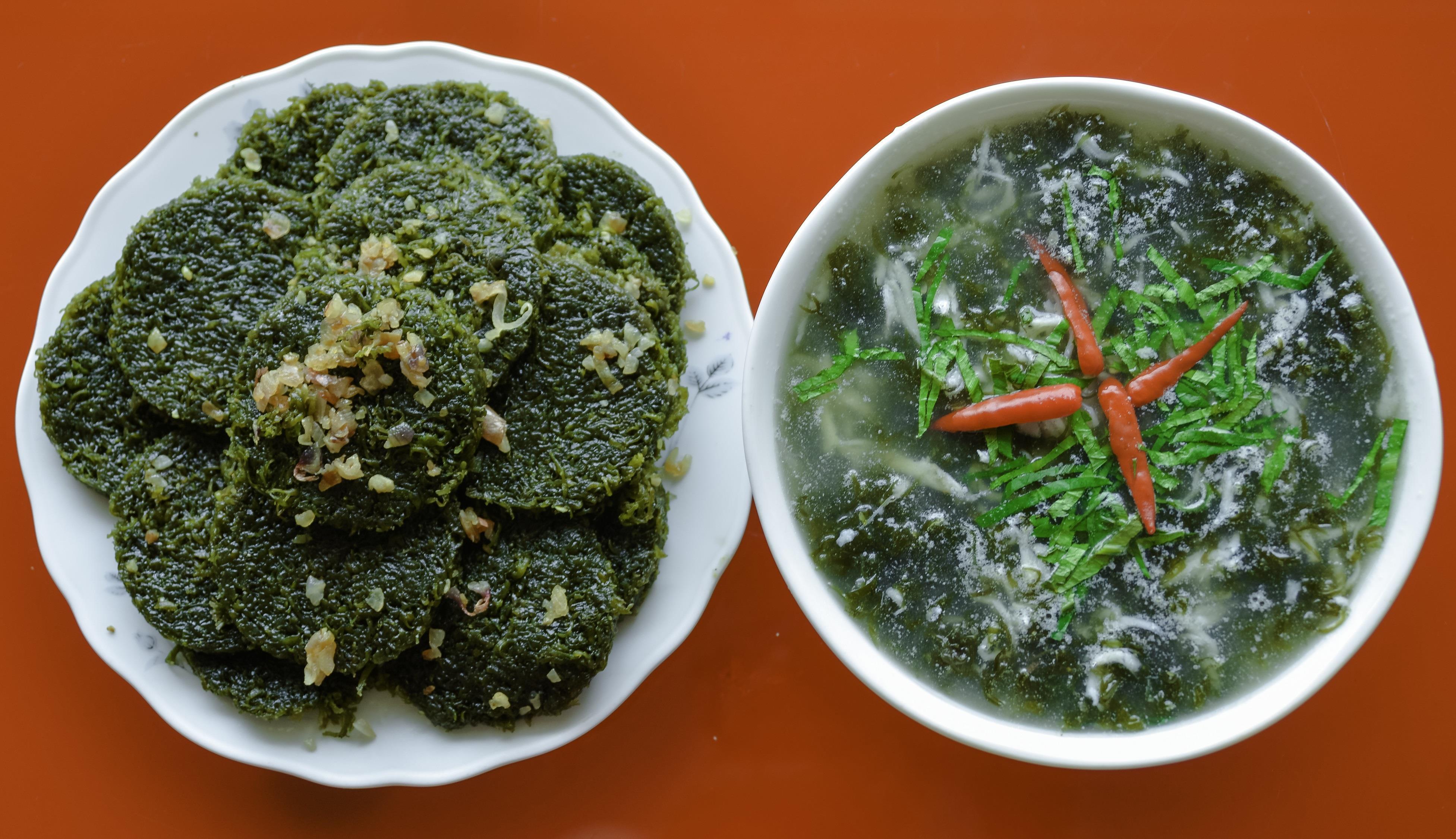 Lạ kỳ thứ bánh làm từ rau cạo ở biển, ăn kèm với cá kho mới ngon hình ảnh 6 la ky thu banh lam tu rau cao o bien, an kem voi ca kho moi ngon hinh anh 6