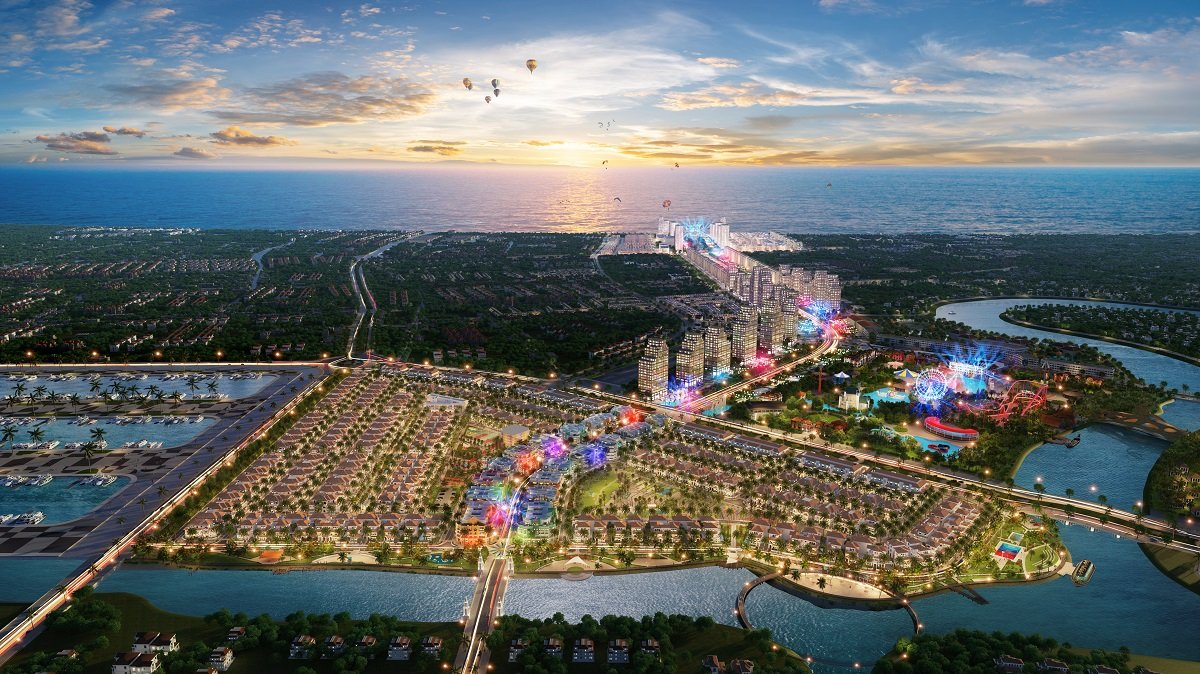 Phối cảnh minh họa tổ hợp dự án tỷ đô của Sun Group tại Sầm Sơn