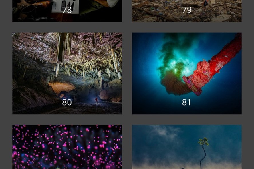 Môt số hình ảnh trong 124 ảnh được Ban tổ chức đưa lên trang web cuộc thi để công chúng bình chọn. Ảnh chụp màn hình