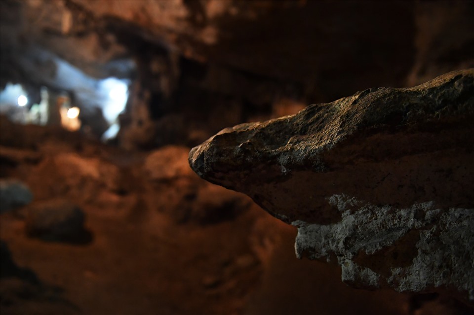 Tảng đá hình như một con thú.