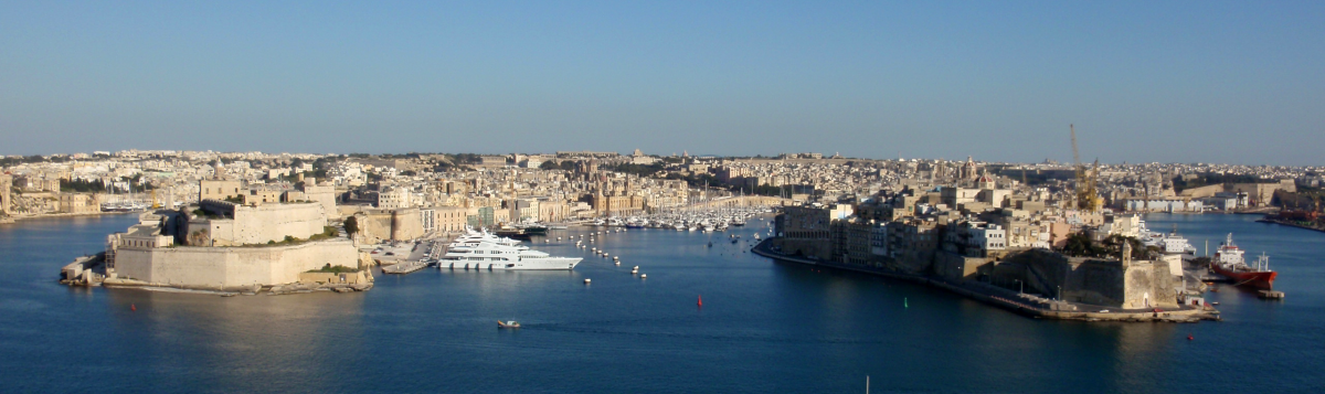 3 thành phố nhìn từ bờ biển Valletta. Nguồn: Wikimedia